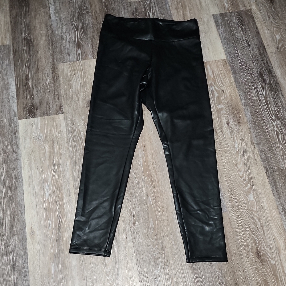 Express Black Faux Leather Leggings